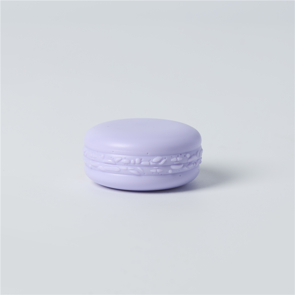 Macaron Plastic Jar and Lid - Lavender